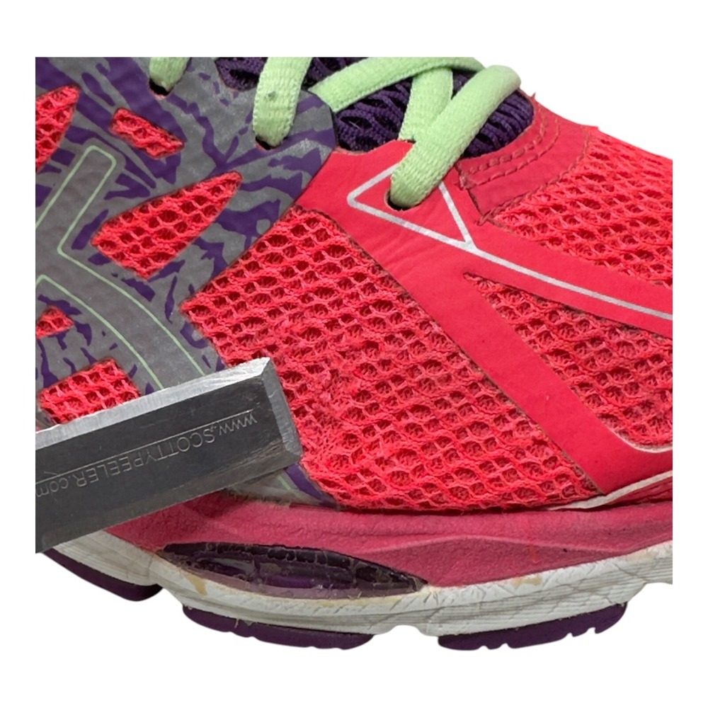 ASICS Gel-Kayano 21 Running Shoes Womens 7.5 Pink Purple Lime Green T5E9N - Picture 6 of 15